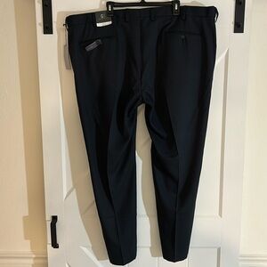 Men’s Navy adjustable waist dress pants